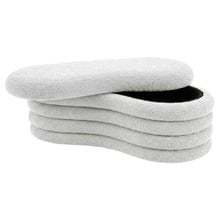 Andres Boucle Storage Ottoman Bench